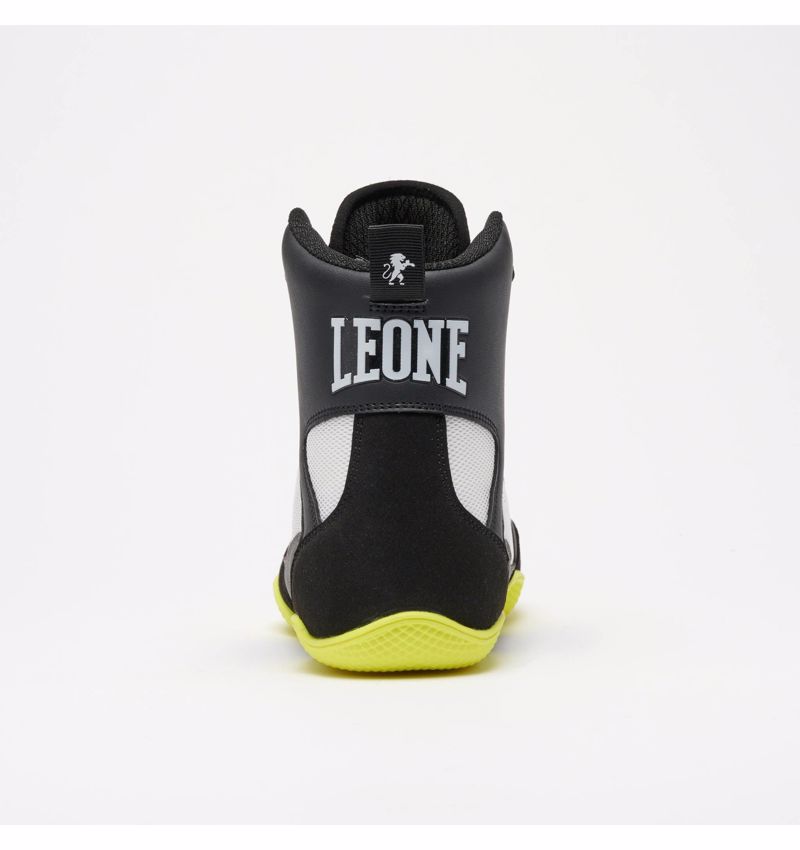 Leone PREMIUM BOXING SHOES - black/lime